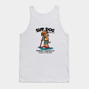 SUP Dog Rentals | Funny Paddle Board Dog Tank Top